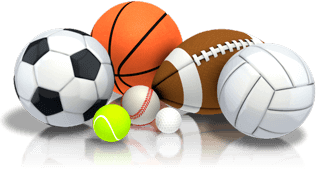 Bolas e instrumentos usados em diversos esportes.